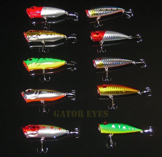 Top Water Poppers / 10 per set