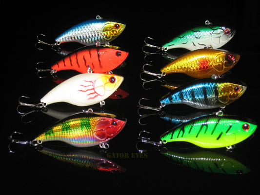 Deep Bellied Rattle Traps 8 pack