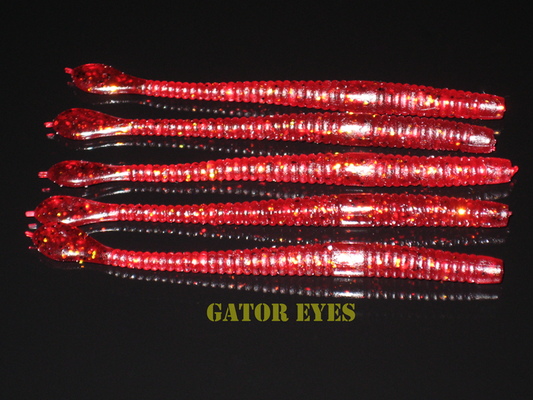 Bass Red Diamond Worms 8 pack